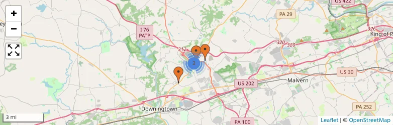 Related schools map
