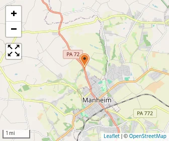 Map of Manheim Christian Day School