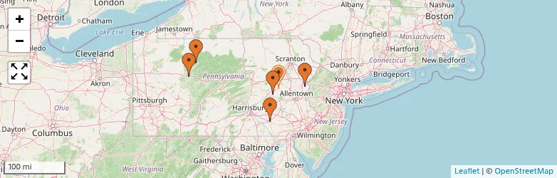 Related schools map