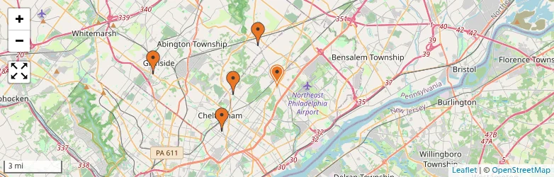 Related schools map