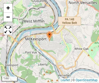 Map of Mckeesport Cen Catholic School
