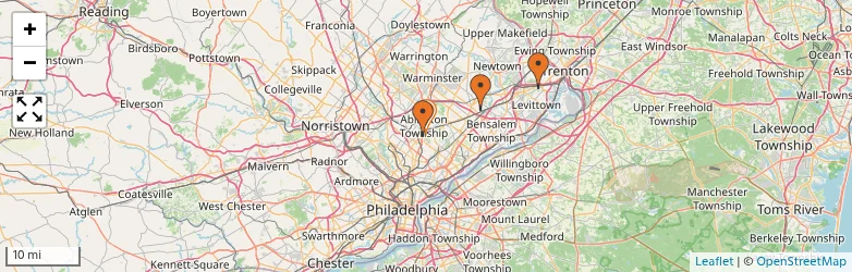 Related schools map