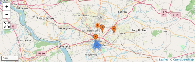Related schools map
