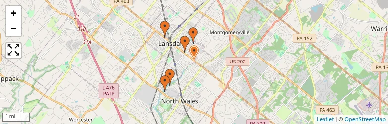 Related schools map
