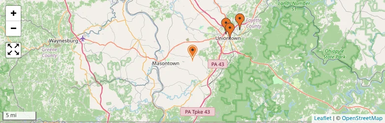 Related schools map