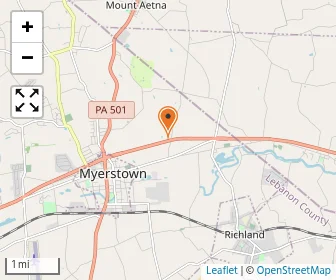 Map of Myerstown Mennonite School