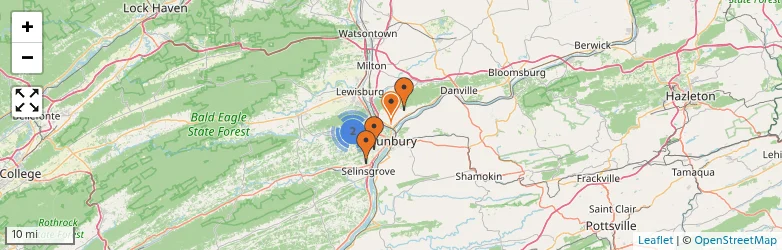 Related schools map
