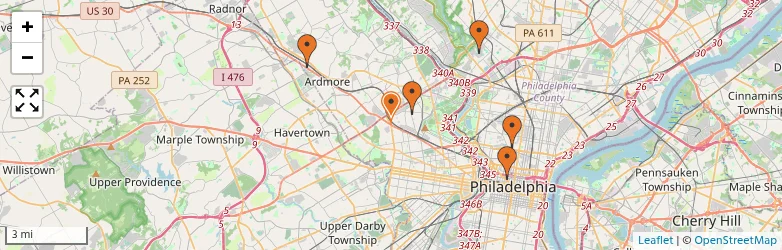 Related schools map