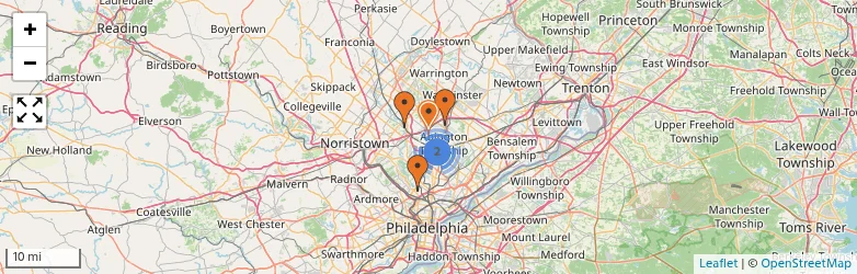 Related schools map