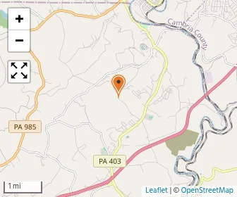Map of Davidsville Christian School