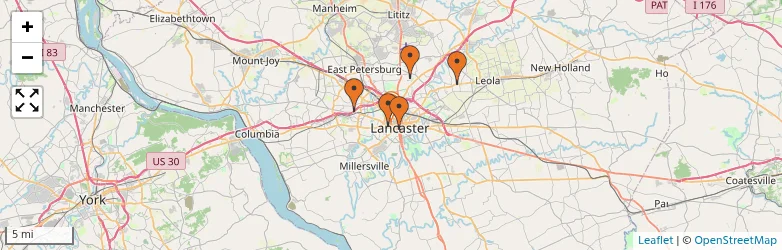 Related schools map