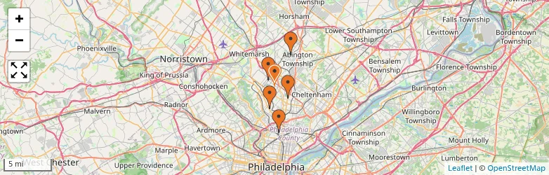 Related schools map