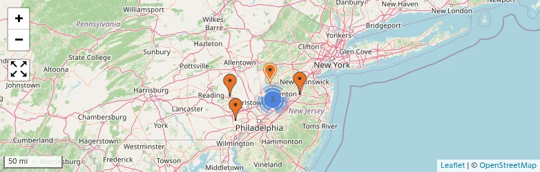 Related schools map