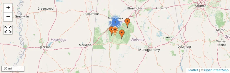 Related schools map