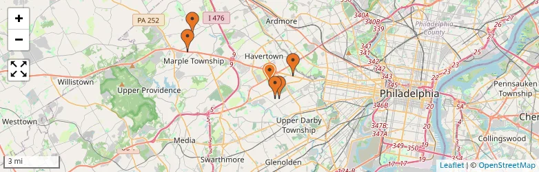 Related schools map