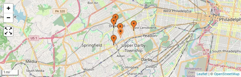 Related schools map