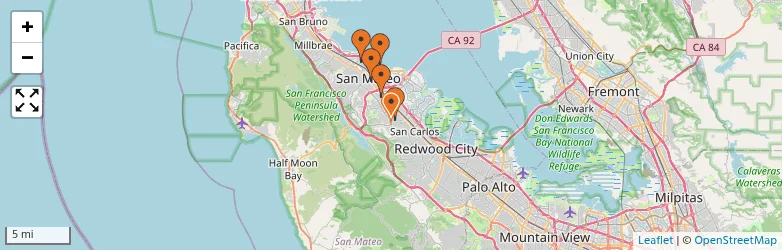 Related schools map