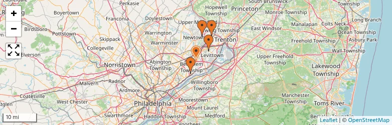 Related schools map