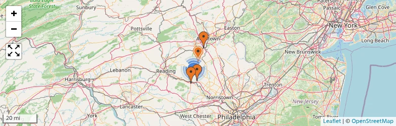 Related schools map