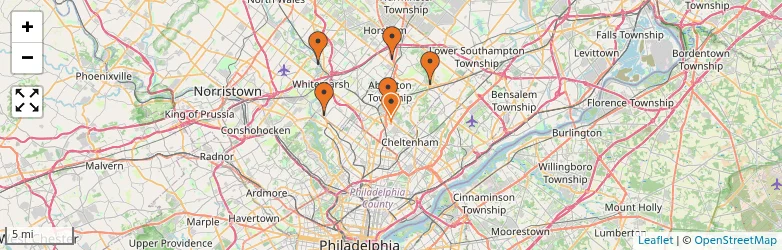 Related schools map
