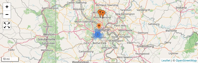Related schools map