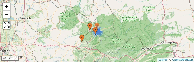 Related schools map