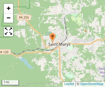 Map of St. Marys Catholic Middle School