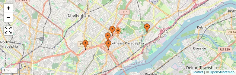 Related schools map