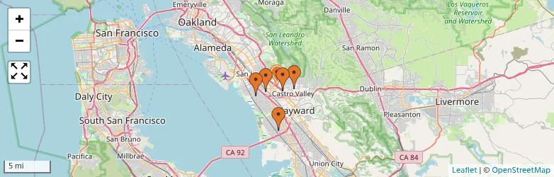 Related schools map