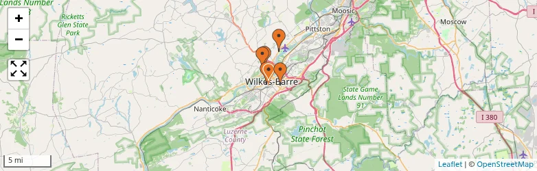 Related schools map