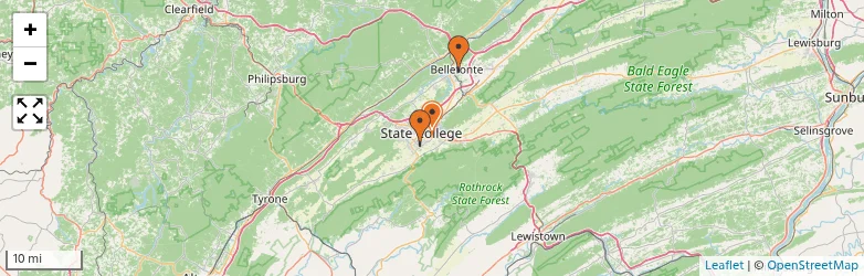 Related schools map