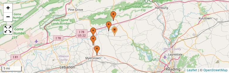 Related schools map