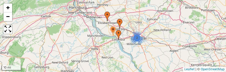 Related schools map