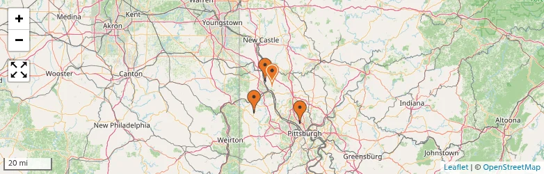 Related schools map
