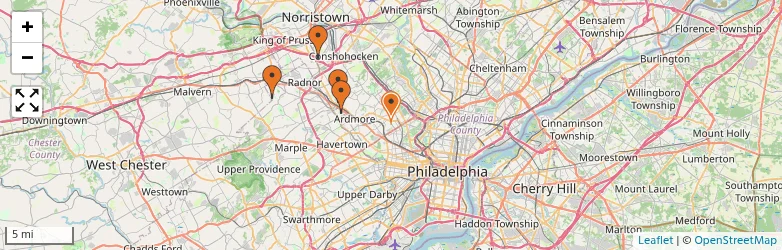 Related schools map