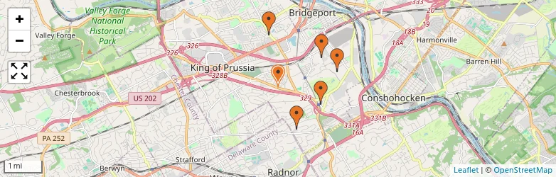 Related schools map