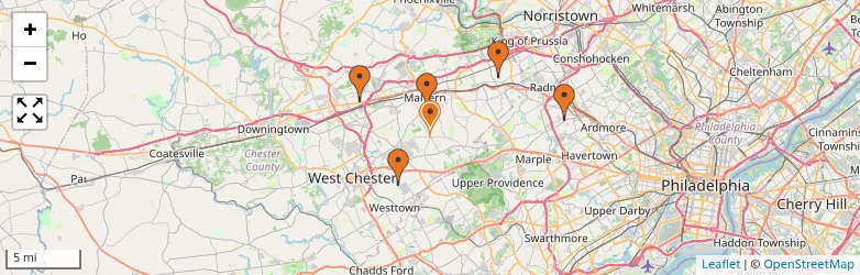 Related schools map