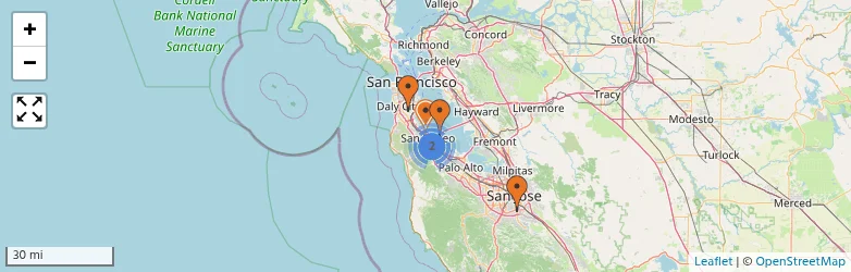 Related schools map