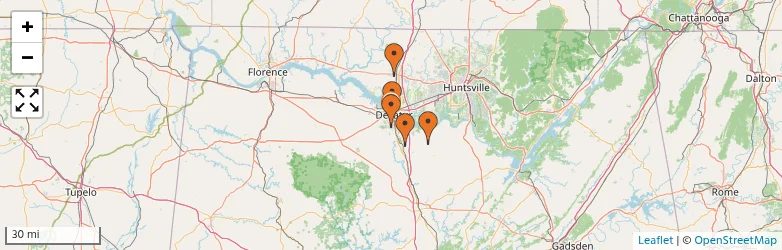 Related schools map