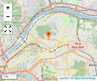Map of Waldorf School Of Pittsburgh