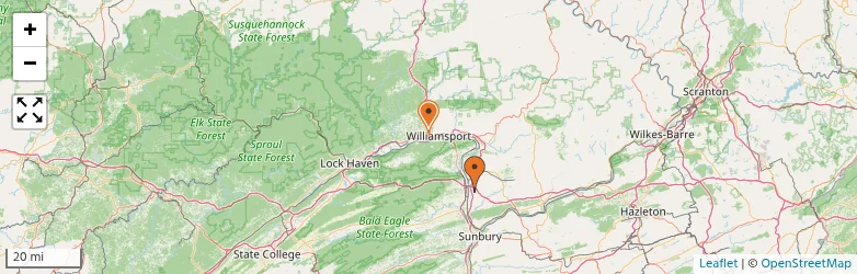 Related schools map