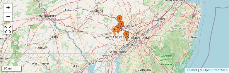 Related schools map