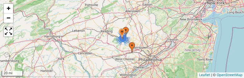 Related schools map