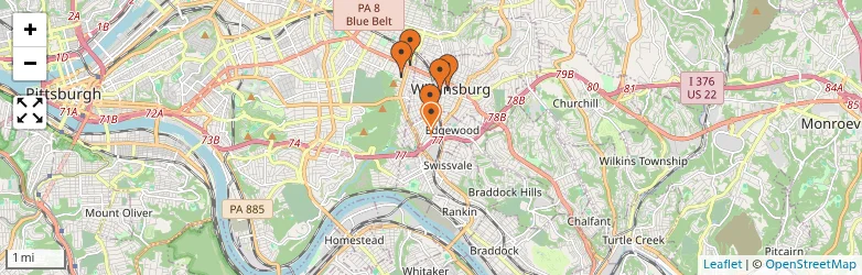 Related schools map