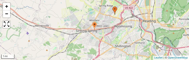 Related schools map
