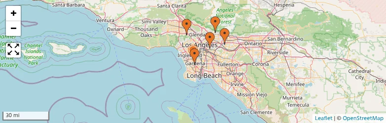 Related schools map