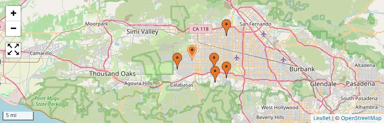 Related schools map
