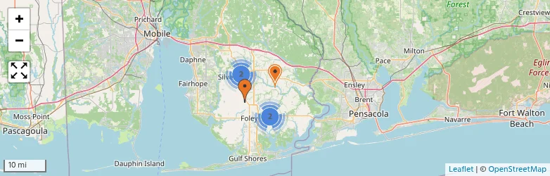Related schools map