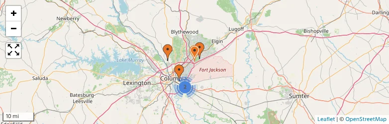 Related schools map