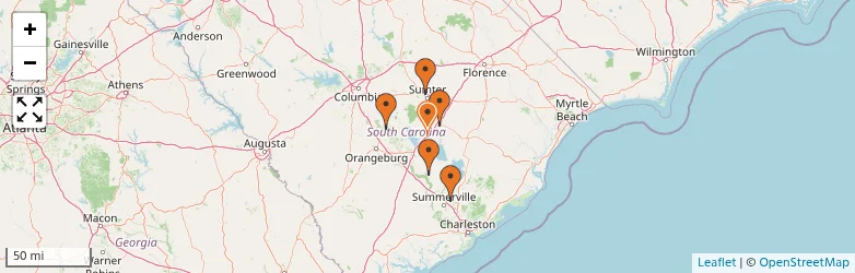 Related schools map